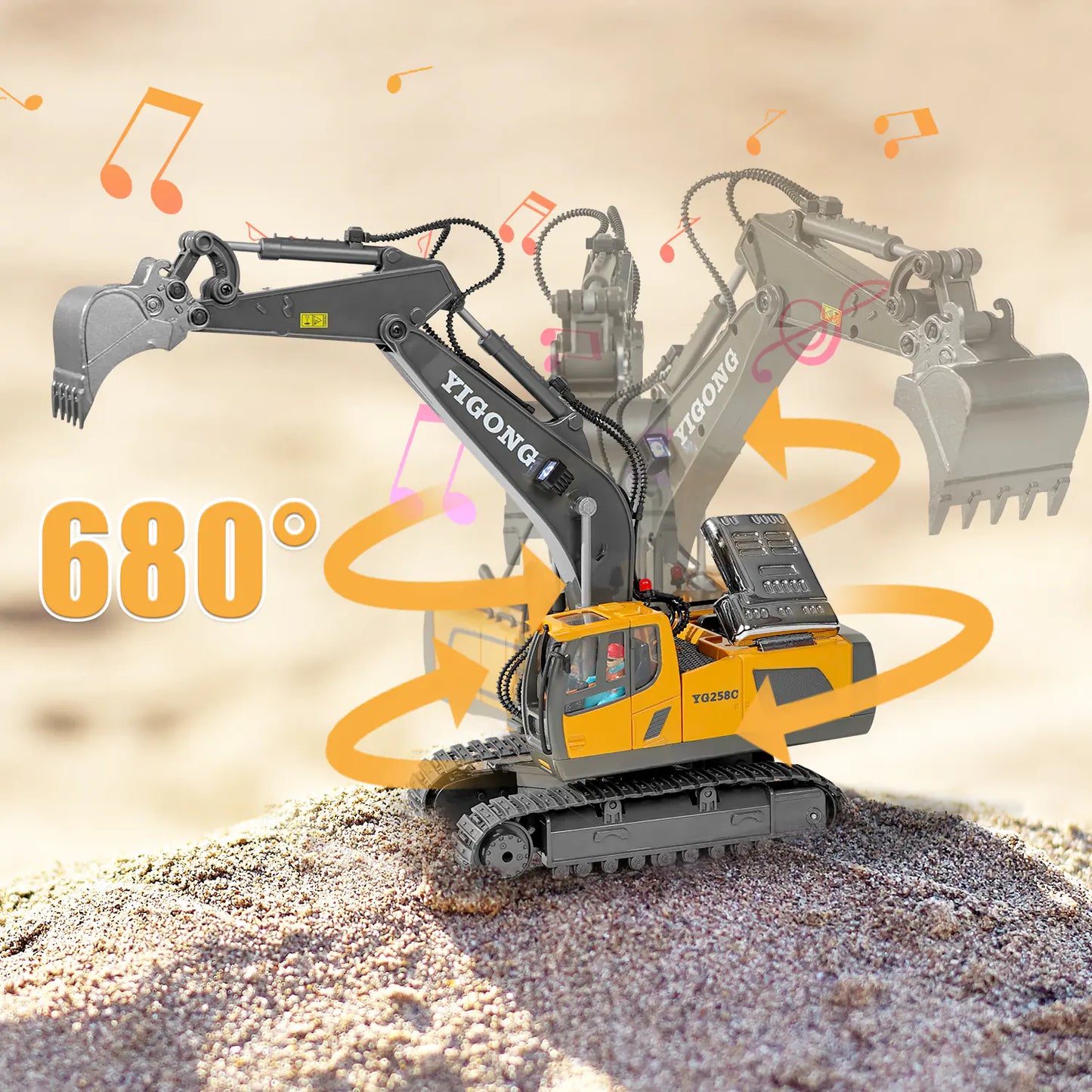 RC Graafmachine met 2.4GHz Besturing